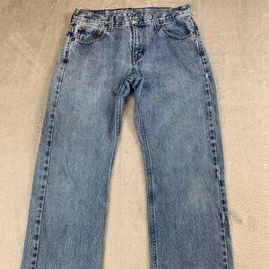 Levis Jeans Mens 29x32 501 Original Fit Straight Button Fly Light Wash Premium